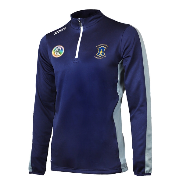 Picture of Portlaw Camogie Boston Half-Zip Navy-Grey