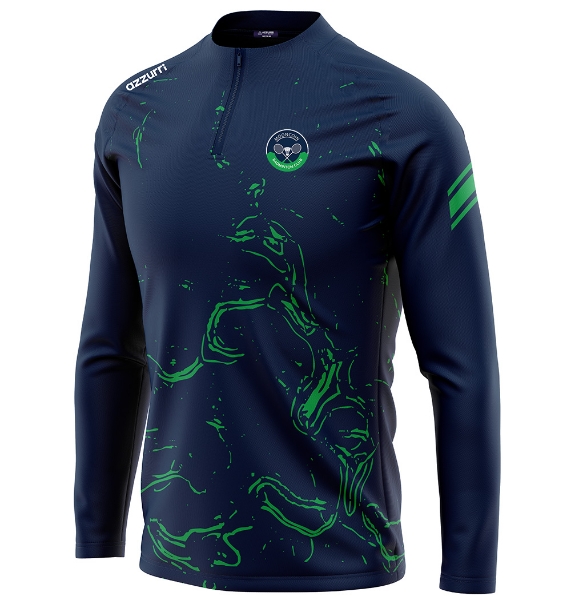 Picture of Mooncoin Badminton Madris Sublimated half-zip Custom