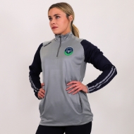 Picture of Mooncoin Badminton Kids Rio Half Zip Grey-Navy