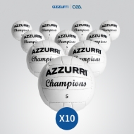 Picture of 10 Pack "Champions" Official GAA Match Football White