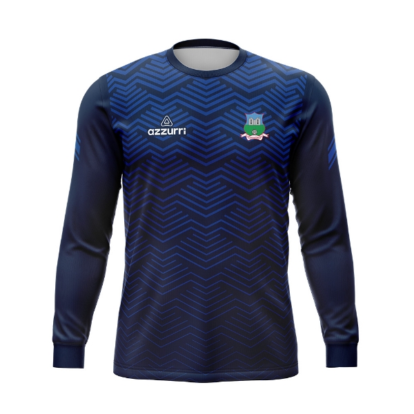 Picture of Glinsk GAA Kids Warm Up Top Navy Royal Custom