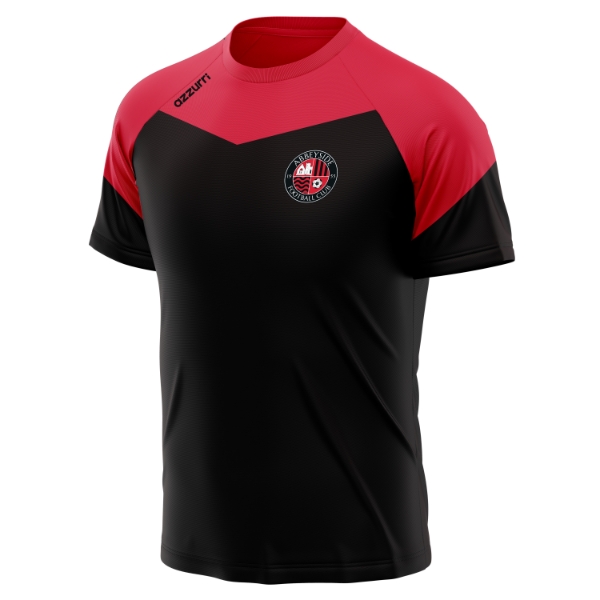 Picture of Abbeyside AFC Cali T-Shirt Black-Red-Red