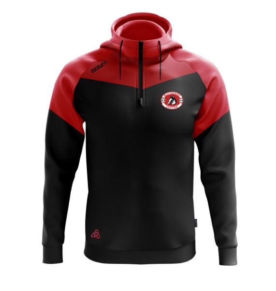 Picture of Buttevant AFC Kids Cali Hoodie Black-Red-Red