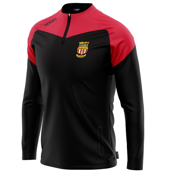 Picture of Kilmacthomas FC Kids Cali Half-Zip Black-Red-Red