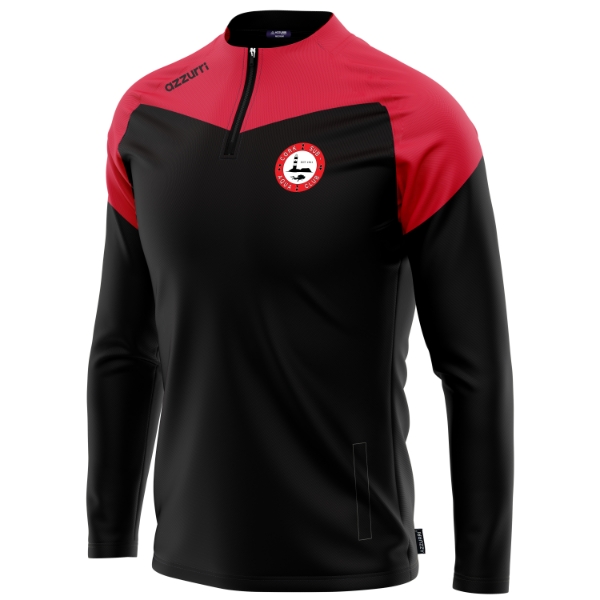 Picture of Cork Sub Aqua Cali Half-Zip Black-Red-Red