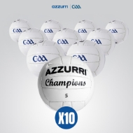 Picture of 10 Pack "Champions" Official GAA Match Football White