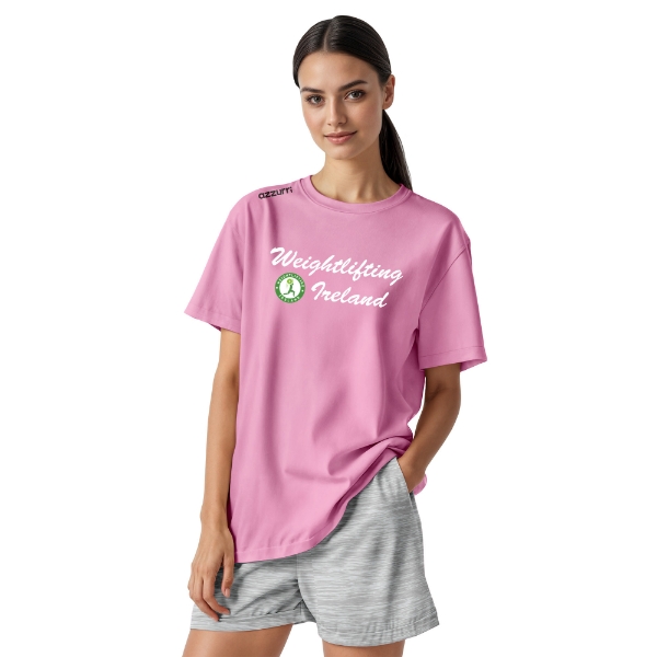 Picture of Weightlifting Ireland Cotton T-Shirt Pink