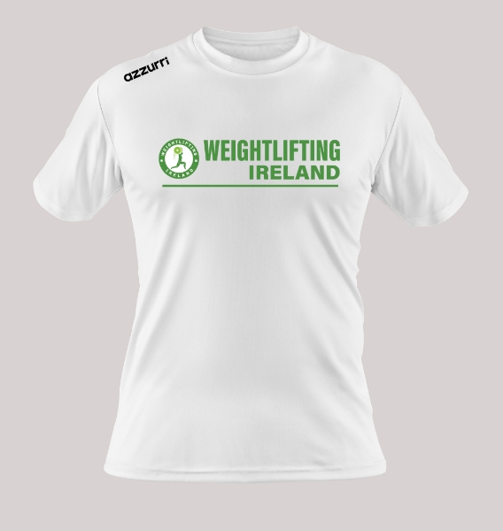 Picture of Weightlifting ireland Cotton T-shirt White