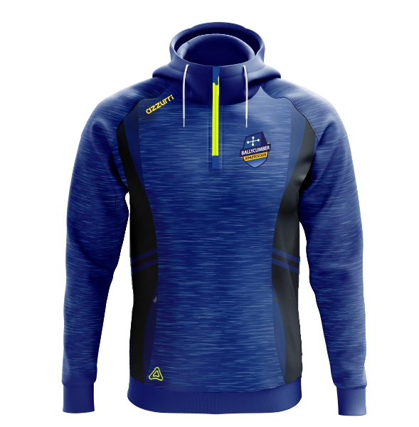 Picture of ballycumber athletics Swilly hoodie Royal Melange-Gunmetal Grey-Royal