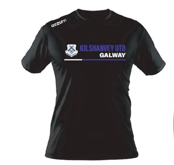 Picture of Kilshanvey United Kids Cotton T-Shirt Black