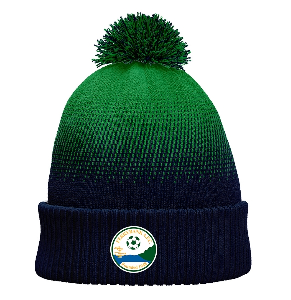 Picture of ferrybank afc cali Bobble Hat Navy-Emerald