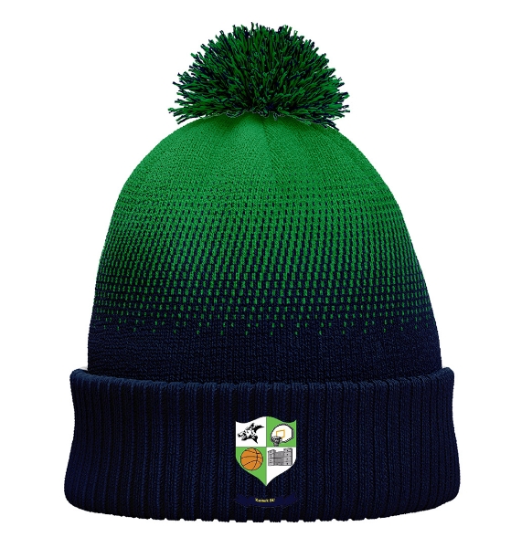 Picture of kanturk basketball cali Bobble Hat Navy-Emerald