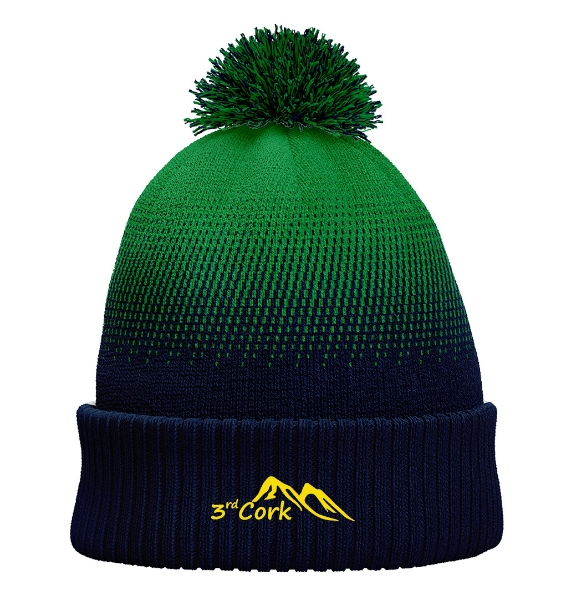 Picture of St patricks scouts Bobble Hat Navy-Emerald