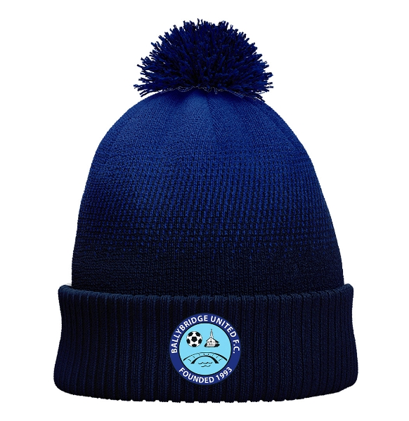 Picture of Ballybridge utd Cali Bobble Hat Navy-Royal