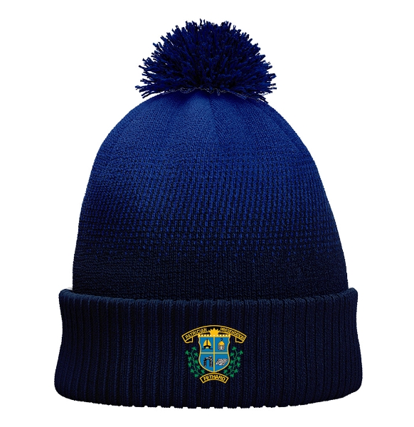 Picture of patrician presentation Bobble Hat Navy-Royal