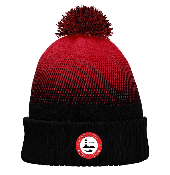 Picture of Cork Sub Aqua Bobble Hat Black-Red