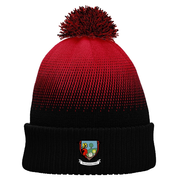 Picture of na fianna lgfa Bobble Hat Black-Red