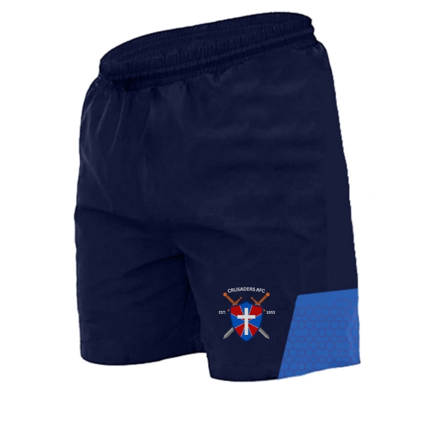 Picture of Crusaders AFC Waterford Cali Leisure Shorts Navy-Royal Honey Comb