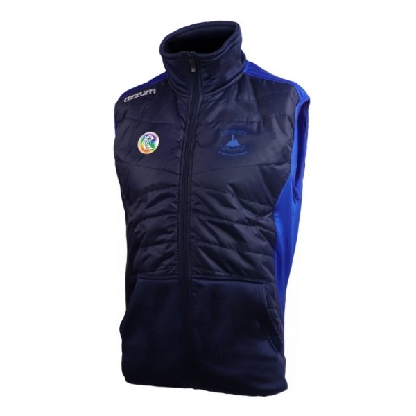 Picture of St Declans Camogie Club Waterford Ezra Hybrid Gilet Navy-Royal Honey Comb