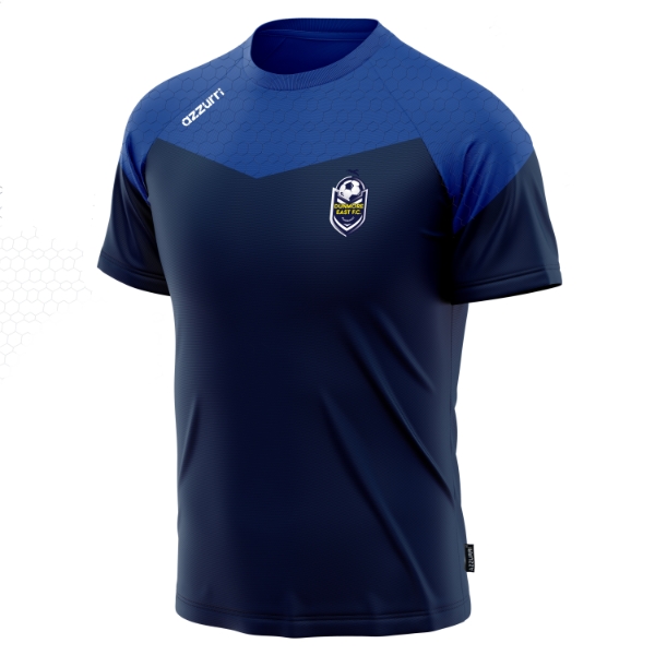 Picture of Dunmore East FC Waterford Cali T-Shirts Navy-Royal Honey Comb