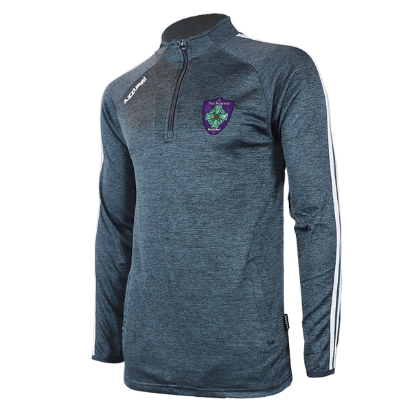 Picture of Na Fianna Katarowki Tasmania half-zip Gunmetal Grey Melange-White