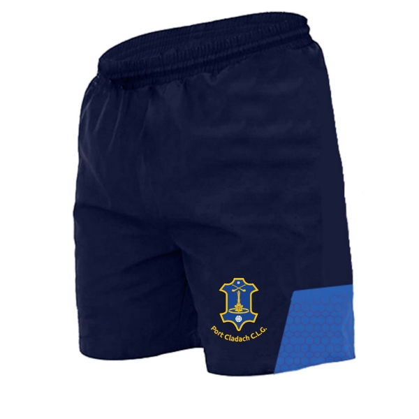Picture of Portlaw GAA Cali Leisure Shorts Navy-Royal Honey Comb