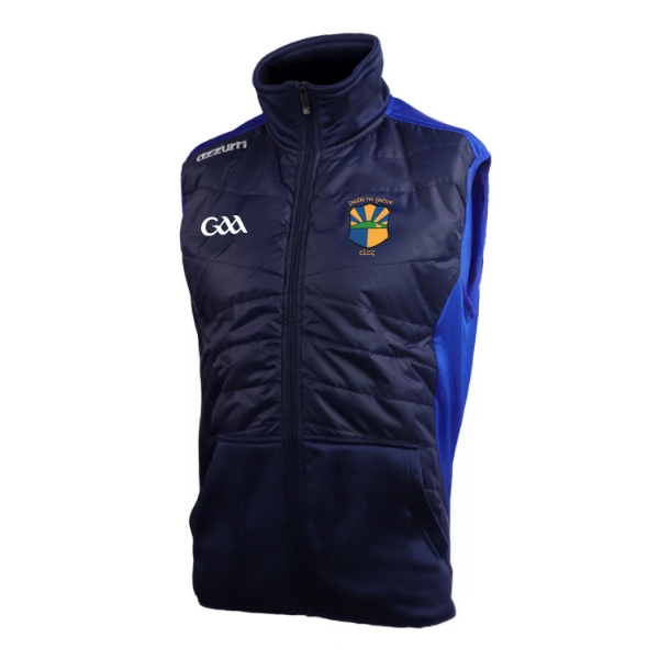 Picture of Pallasgreen Ezra Hybrid Gilet Navy-Royal Honey Comb