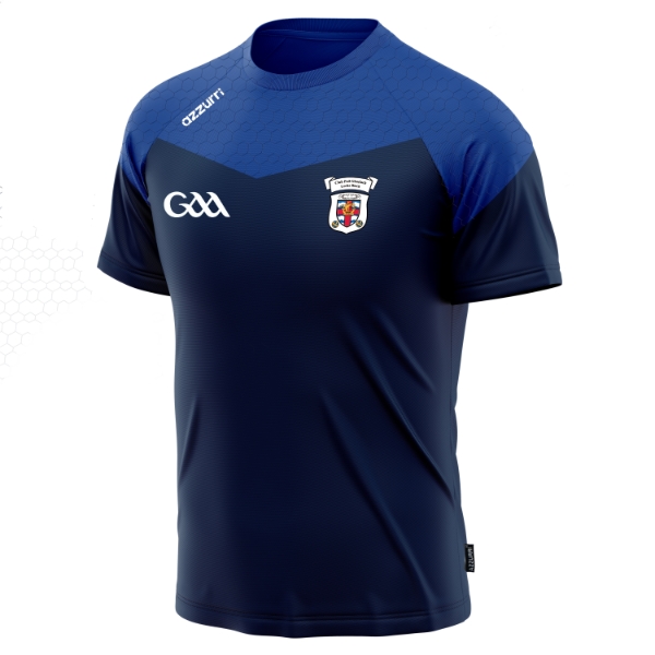 Picture of Loughrea GAA Galway Kids Cali T-Shirt Navy-Royal Honey Comb