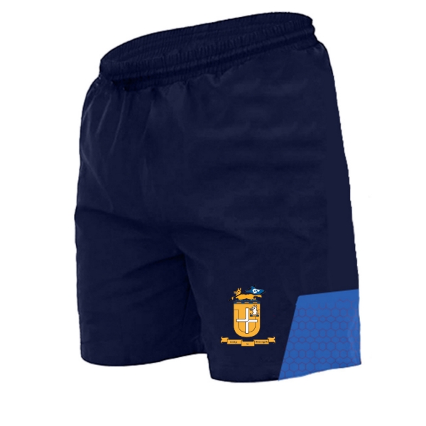 Picture of Knockshegowna GAA Cali Leisure Shorts Navy-Royal Honey Comb