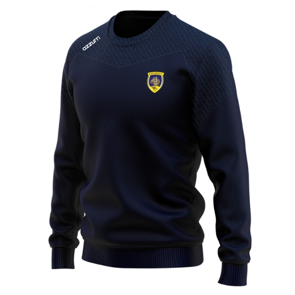 Picture of Duncannon FC Wexford Kids Cali Crew Neck Navy-Navy Honey Comb