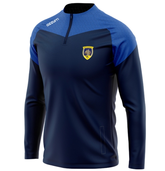 Picture of Duncannon FC Wexford Kids Cali Half-Zip Navy-Royal Honey Comb