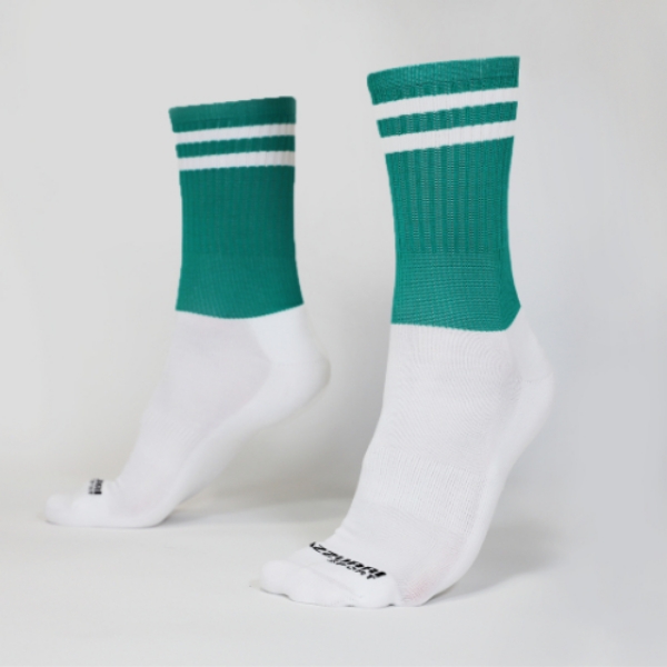 Picture of Kiltullagh Camogie Kids Midi Socks Green-White