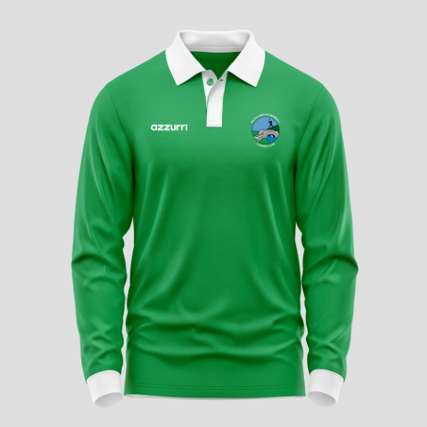 Picture of Kiltullagh Camogie Cotton Retro Jersey Green-White