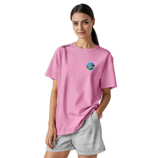 Picture of Kiltullagh Camogie Cotton T-shirt Pink