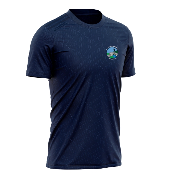 Picture of Kiltullagh Camogie Lightweight Jacquard T-shirt Navy