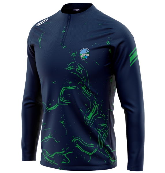 Picture of Kiltullagh Camogie Kids Madrid Sublimated Half-Zip Custom