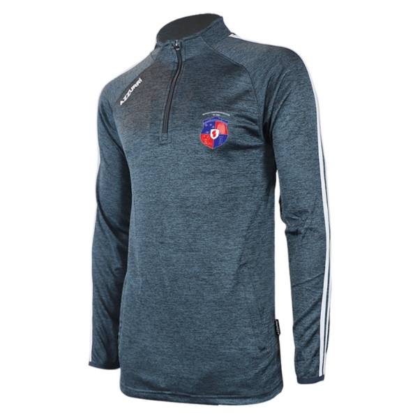 Picture of Monivea Boxing Tasmania Half-Zip Gunmetal Grey Melange-White